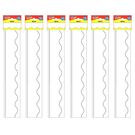 Trend Enterprises White Terrific Trimmers, 39 Feet/Pack, PK6 T9883